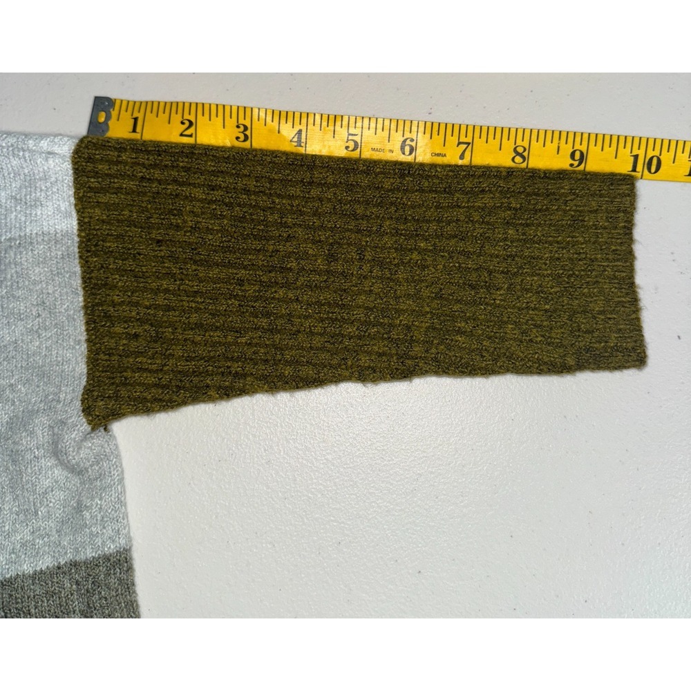 Loft Women XS Sweater Colorblock Pocket Poncho Oversized Mock Turtle Autumn Cozy - Picture 8 of 9